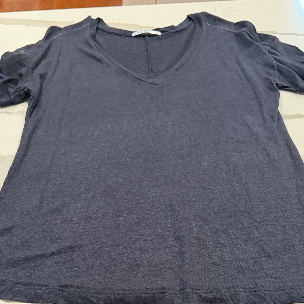Stateside Charcoal V-Neck Tee